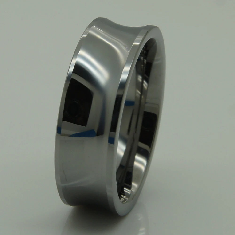 8mm concave  hi-tech scratch proof wedding tungsten ring