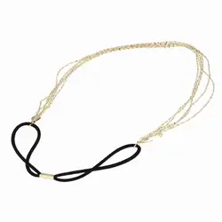 Bohemian Vintage Multilayer Chains Headband For Women Headpiece Accessories Fashion Tassel Chain Copper Hair Jewelry