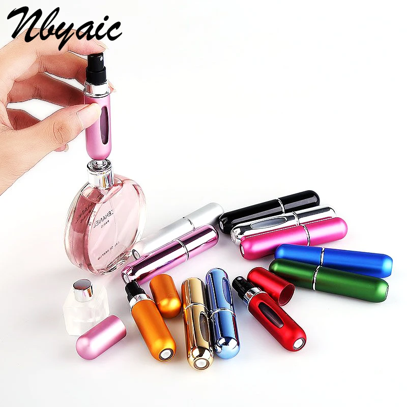 Travel Mini Refillable Conveniet Empty Atomizer Perfume Bottles Scent Pump Spray Case parfum airless pump cosmetic container 5cc