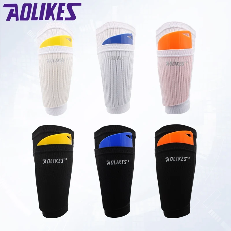 Soccer Protective Socks With Pocket Football Shin Pads Leg Sleeves Shin Pad Holder Socks Sleeves Adult Support Sock