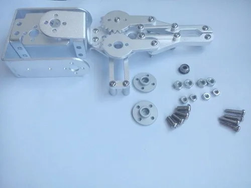 1 Set 2 DOF Aluminium Robot Arm Clamp Klaue Mount Kit (Keine servo) un-montage Fit Für Arduino Großhandel Einzelhandel + Kostenloser Versand