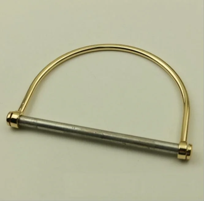 

(10pieces/lot) factory wholesale luxury handbags handbags metal gold half ring handle accessories