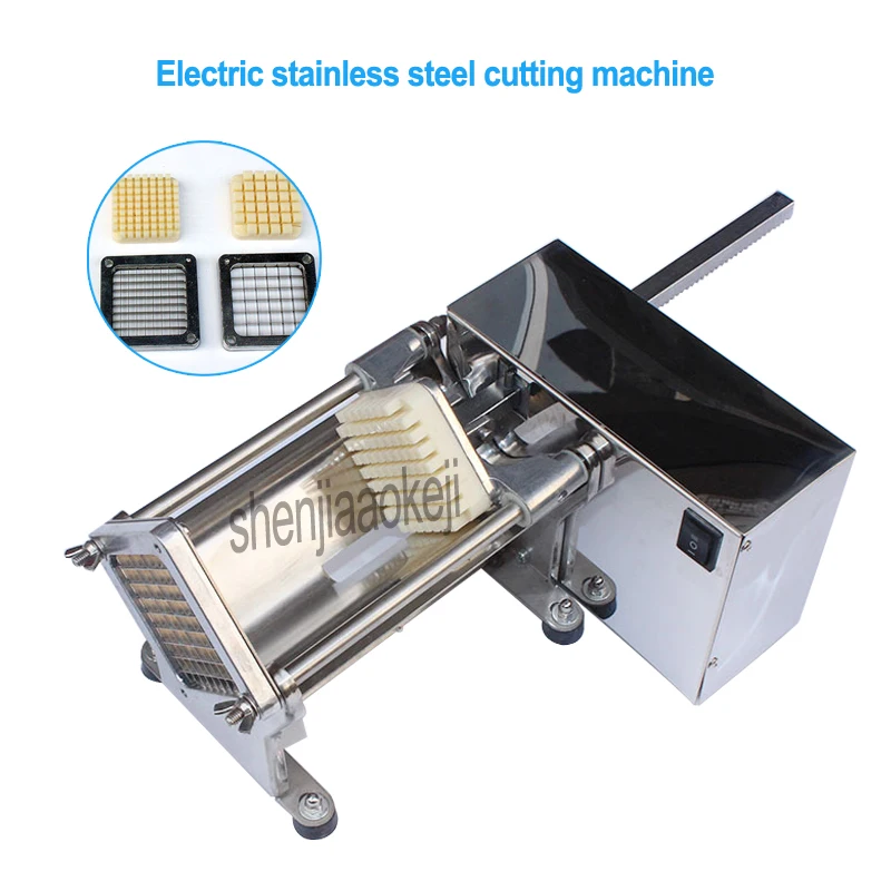 Electric stainless steel potato cutter slicer commercial crispy french fries maker cucumbers, radishes, etc. cutting machine 1pc