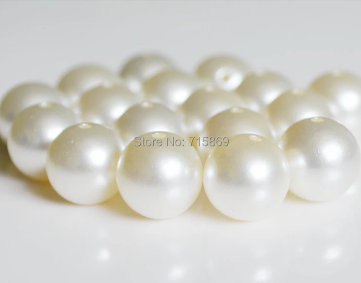 High Quality 350pcs/lots  14mm Cream White Glass Pearls High Quality Glass Pearls Beads