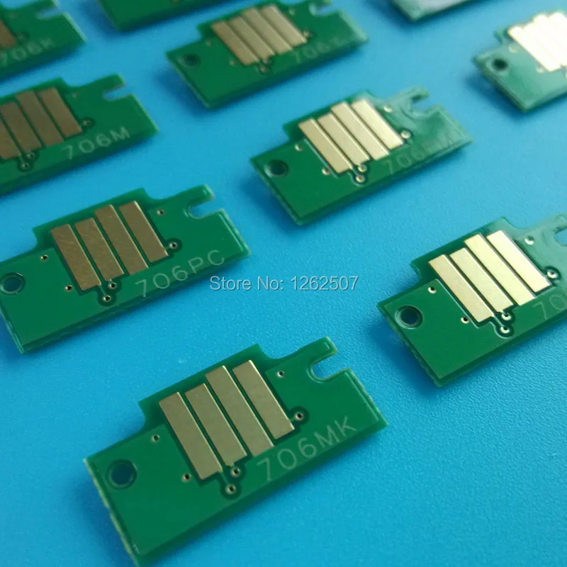 PFI 703 5Colors Compatible Cartridge Chips PFI-703 For Canon iPF 810 iPF820 iPF815 iPF825 Printers