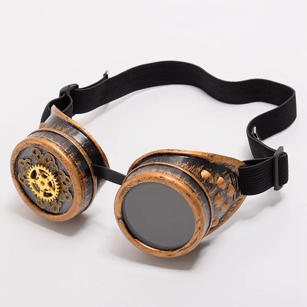 Steampunk Goggles Vintage Victorian Gear Pattern Goggle Party Aviator Cosplay