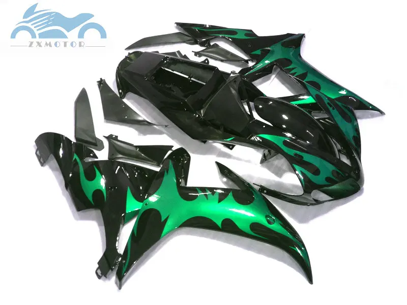 High grade motorcycle fairing Kits fit for YAMAHA 2002 2003 YZFR1 02 03 YZF R1 sports fairings black green body parts RG52