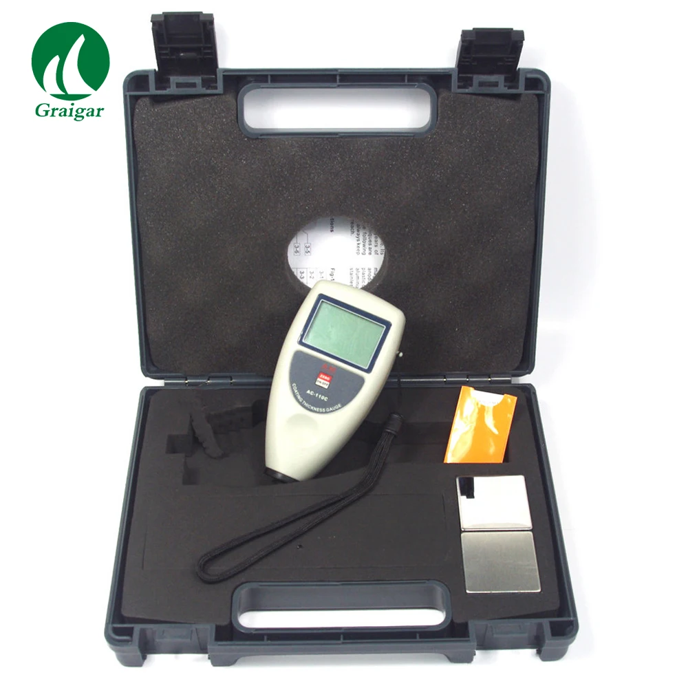 Coating Thickness Gauge Tester AC-110C Resolution 0.1 um (0~99.9um)/1 um (over 100um)