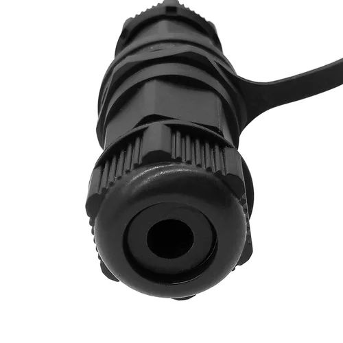 Imagen 2 del producto Conector impermeable RJ45 CAT5 CAT6 enchufe montaje en panel M21 conector industrial IP67