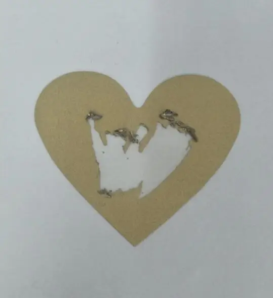 100pcs Scratch Off Stickers 70x80mm Love Heart Shape Rose Gold Color Blank For Secret Code Cover Home Game Wedding Message