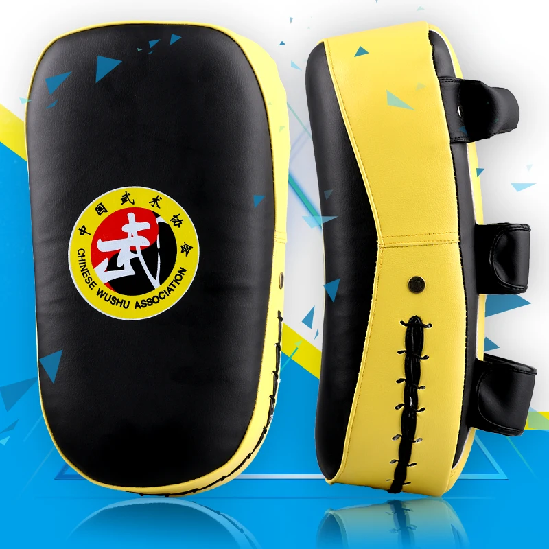 MMA Curve Pads Muay Thai TKD punching Mitts PU leather Sanda Taekwondo Kickboxing Boxing Hand Foot Square arc Target