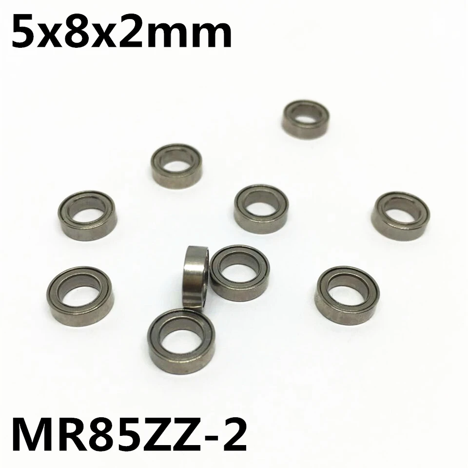 50Pcs MR85ZZ-2 5x8x2 mm Deep groove ball bearing Miniature bearing High qualit MR85-2 Open