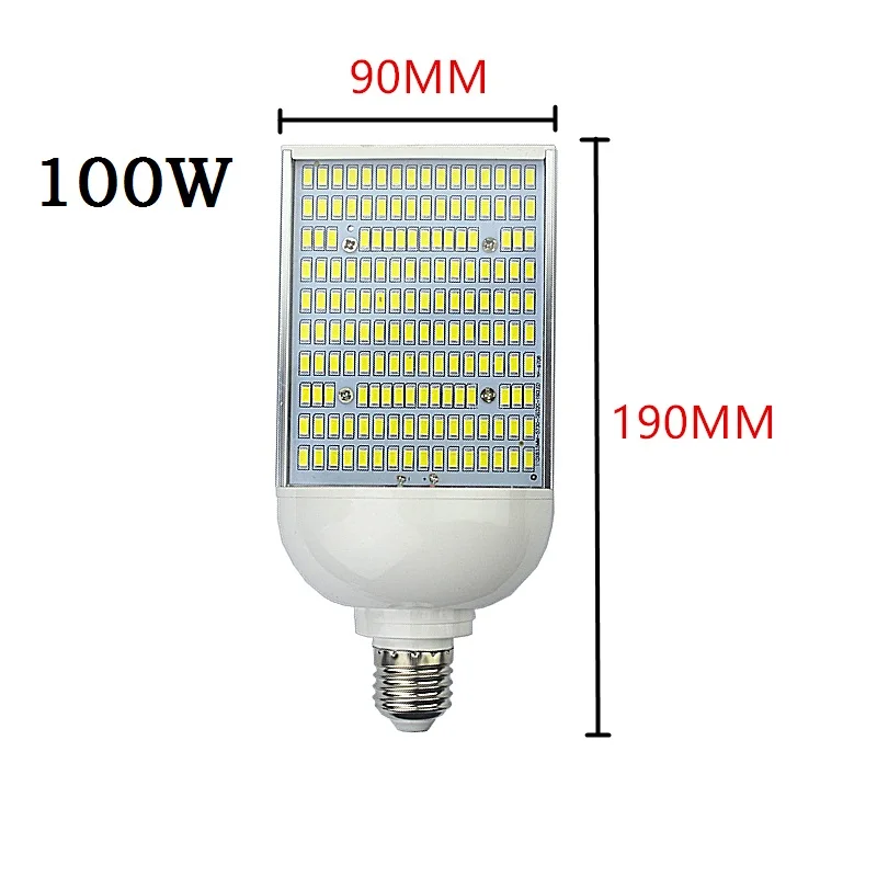 Imagem -03 - Lâmpadas de Milho Led E40 E39 Lâmpada Rua 70w 100 150 Branco Quente Frio Alta Baía Iluminação Fora Estacionamento Pólos Luzes Lampada E27 E26