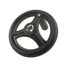 Hand Wheel M12/M16/M18/M20 Black Milling Machine Lathe CNC 3D Printer Spoked Round Bakelite 100/125/160/200mm Handwheel