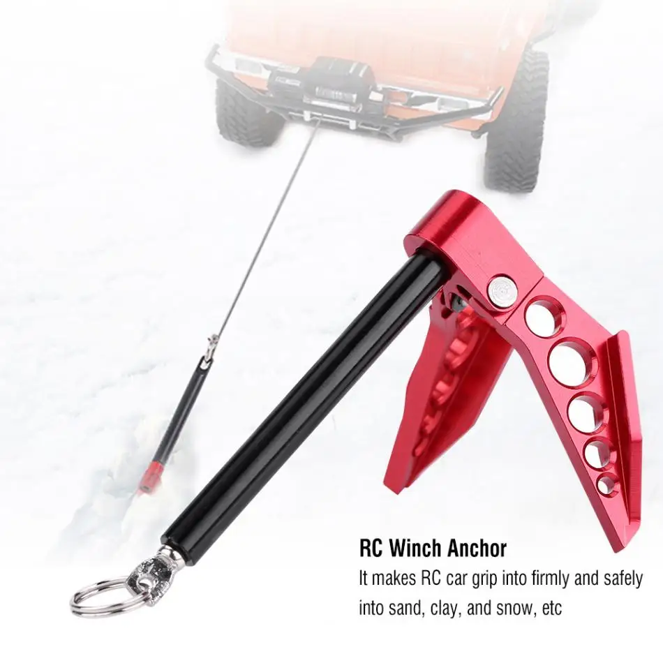 Metal Foldable Heavy Duty Winch Anchor Metal 1:10 RC Cars Crawler Accessory Truck Part 2019 High Quality RC Model Part