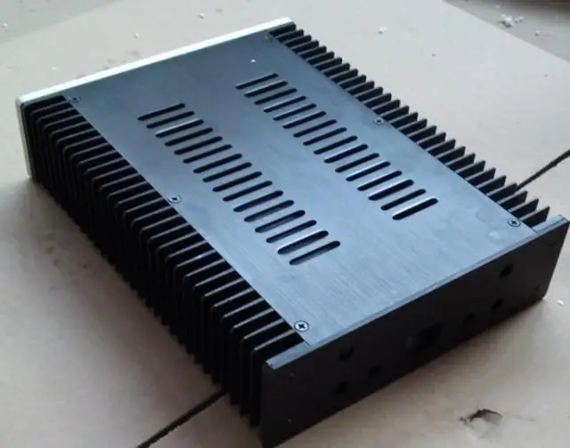 Custodia per amplificatore di potenza/mini amplificatore in alluminio argento T2607/custodia per PSU