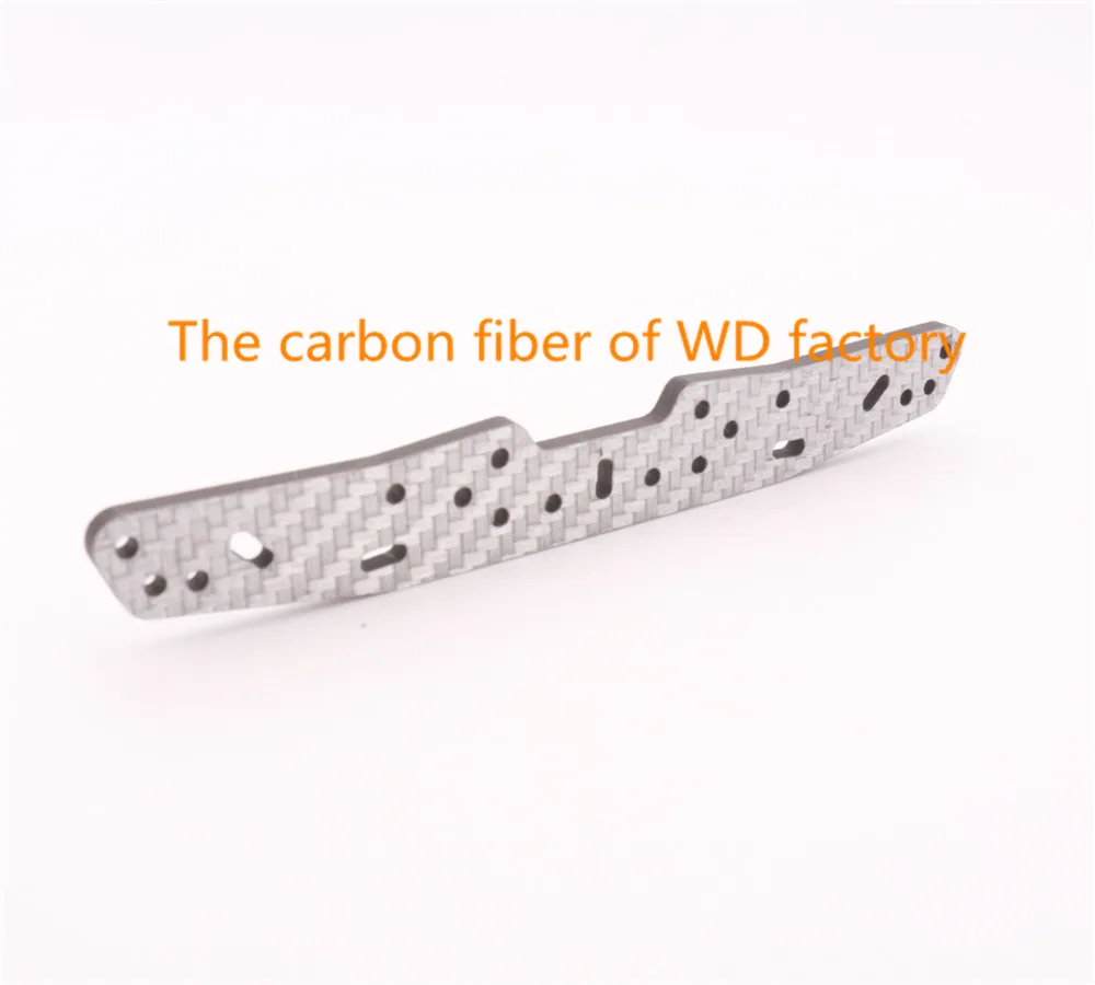 RFDTYGR RC Mini 4WD 3mm Carbon Fiber Wide Front Plate Custom Parts For Tamiya MINI 4WD Carbon Fiber Components C032 2Pcs/lot