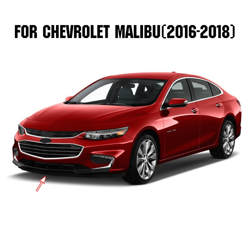 For Chevy Chevrolet Malibu 2016 2017 2018 Chrome Front Bumper Grille Cover Trim Light Accent Insert Protector Molding Garnish image 2
