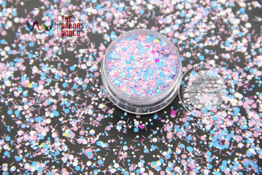 

RM-354 Mix Colors and shapes Glitter for nail art makeup and DIY decoration