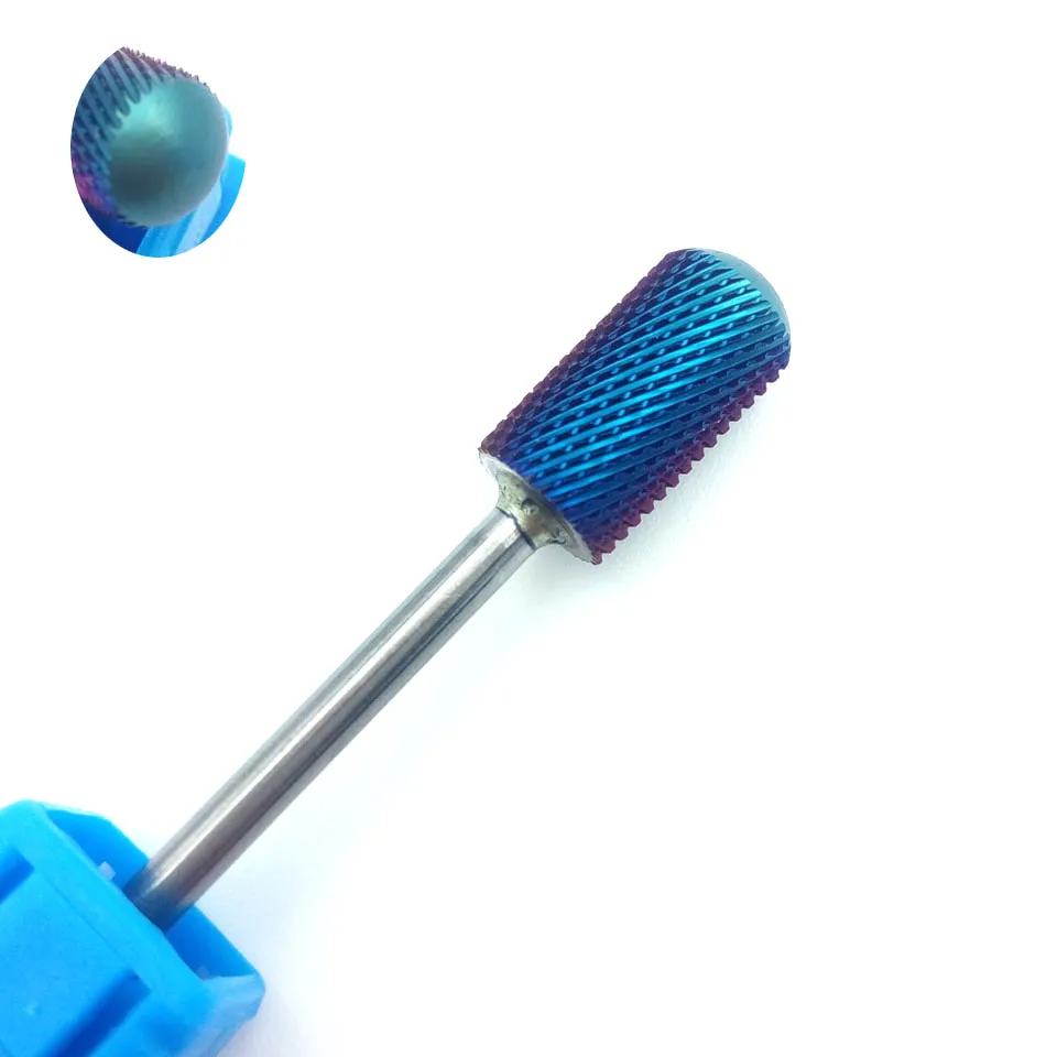 HYTOOS Blue & Rainbow Nail Drill Bit Set