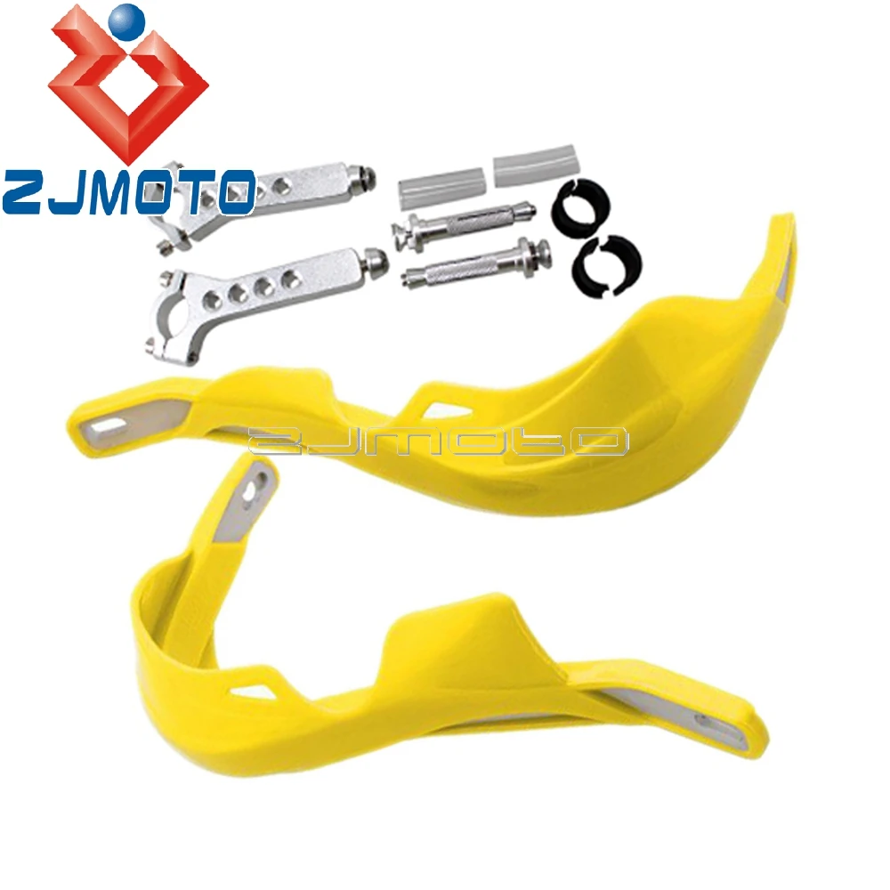 Motocross Brush Bar Yellow Hand Guards For Honda Yamaha Suzuki DR 125 200 350 DRZ 400 DRZ400 7/8