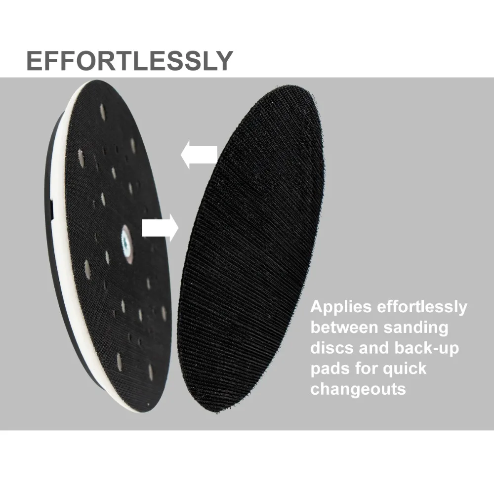 2 Pcs 5 Inch Móc và Vòng Lặp Giao Diện Đen Pad Bảo Vệ Đĩa Công Cụ Điện Phụ Kiện