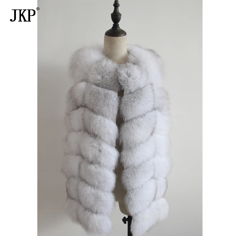 winter 100% real natural fox fur sleeveless coat women good quality fashion genuine fox fur vest