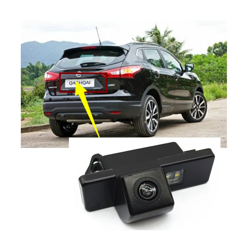 Rear View Camera For Nissan Qashqai J10 J11/Dualis/2006~2018 Night Vision CCD Reversing camera license plate Camera Backup