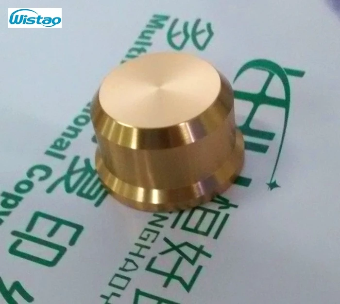 IWISTAO Solido Manopola Del Potenziometro Cappello di Paglia Tutta In Alluminio HIFI Amplificatore OD 38mm Alta 22mm ID 6mm Bianco/nero Spedizione Gratuita