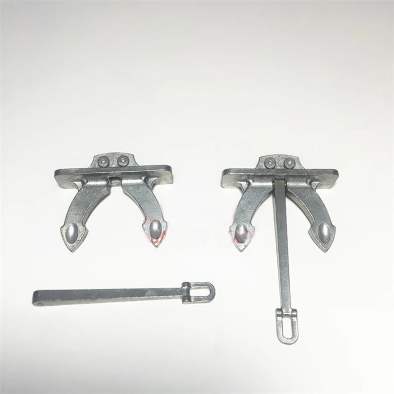 1PC Mini Metal Hols Anchor 65x42mm Zine Alloy High durezza Anchor pezzi di ricambio fai da te creazione di modelli per accessori per barche RC simulati