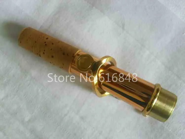 Soprano Saxophone Neck Phosphor Bronze Material Gold Lacquer Surface Instrument Accessories Saxophone Connector 16.8mm