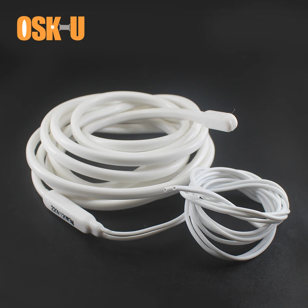 Silicone Constant Temperature Anti-freezing Heater Wire 220V 8/10/12/15M Length Electrical Heating Element Wire for Pipeline