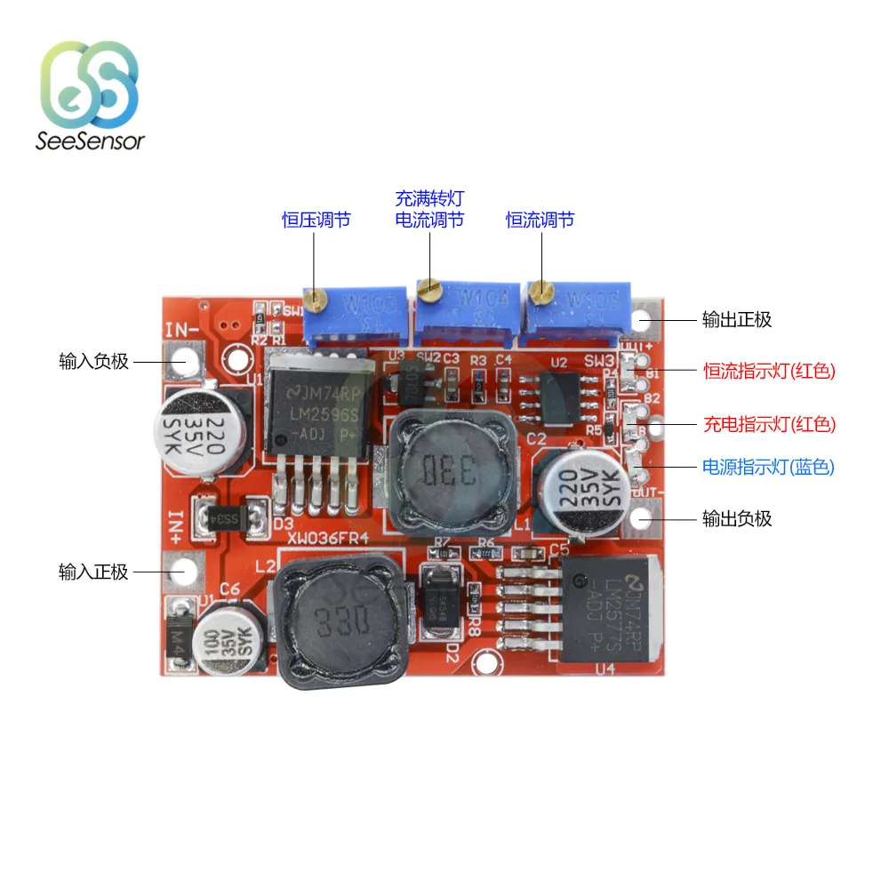 LM2596 LM2577 DC-DC Step up Down Module Automatic Solar Panels Boost Buck Voltage Converter Non-isolated Constant Current Board