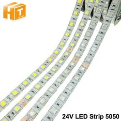 Taśma LED DC24V 5050 elastyczna lampa LED RGB RGBW biała ciepła biała wodoodporna taśma LED 60 leds/m 5 m/partia.