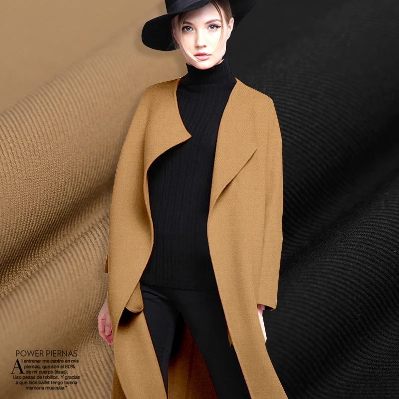 Twill wool fabric autumn winter soft thin jacket wool fabric 100% wool fabric wholesale high quality wool cloth