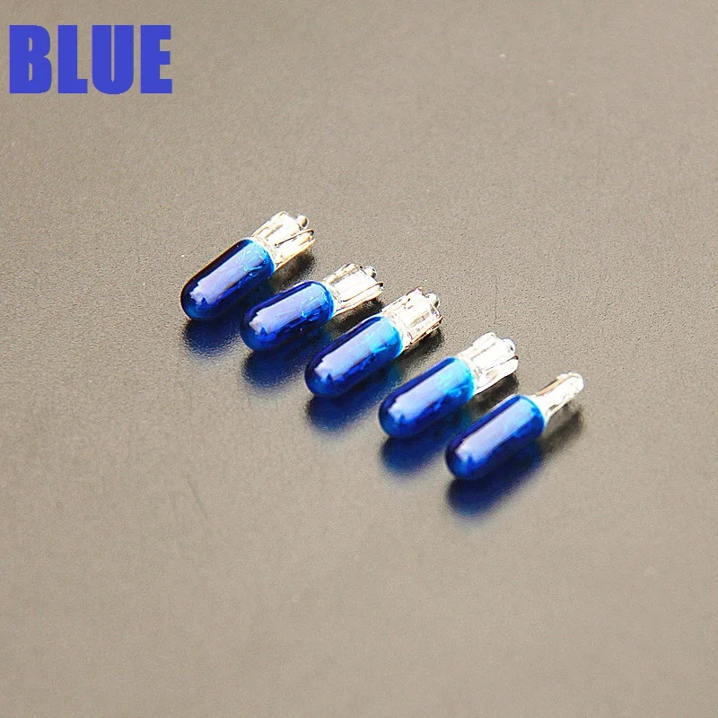 12V 1.2W 286 T5 Car white green purple amber yellow Bulb Car Wedge Dashboard light dashboard warning lights halogen lamp
