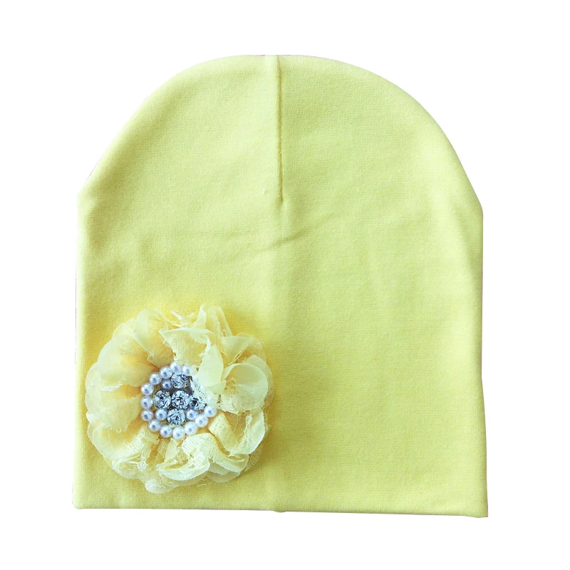 Cotton Floral Baby Hat Flower Baby Cap Children Bonnet Kids Beanie For Girls