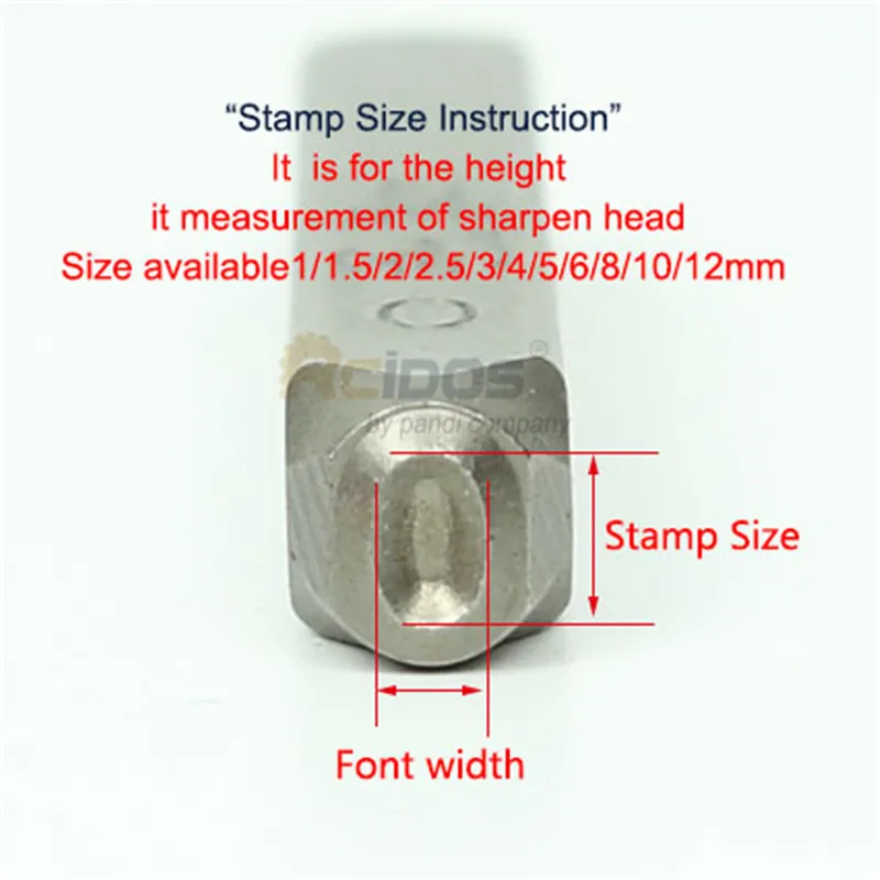 RCIDOS YC stempel ze stali 1/1.5/2/2.5/3/4mm zielony przycisk „ pokaż dane kontaktowe standardowa czcionki dziurkacz stalowy znaczki, numery (0-8) 9