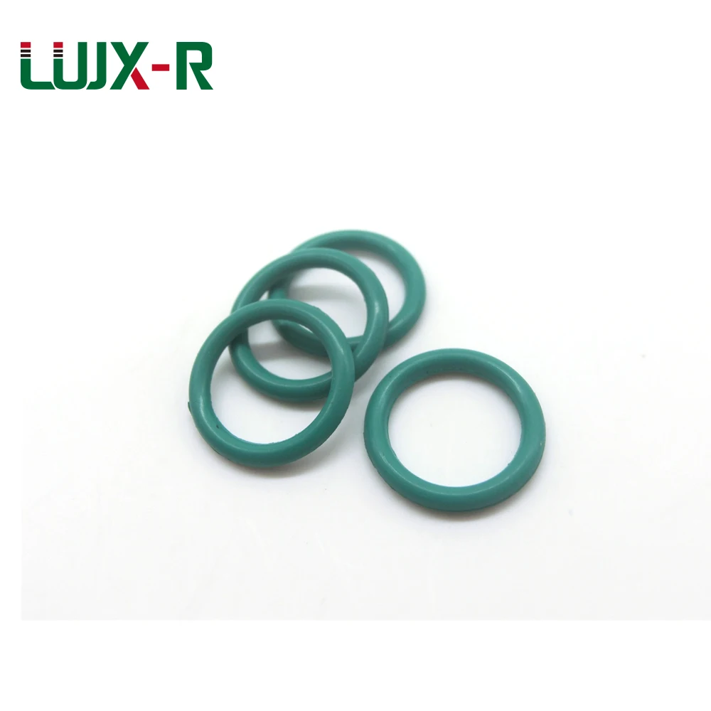 LUJX-R 10pcs 1.8mm Oring Washer Seals Green Ring Gasket O Ring Seal ID 21.2/25/26.5/28/29/30/34.5mm Car Mechanical O-Ring FKM