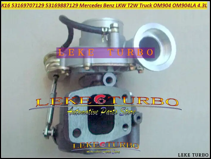 Turbo K16 53169887024 53169887019 53169707024 53169707019 A9040964299 For Mercedes Benz Atego 97- OM904 OM904LA OM904LA-E2 4.25L