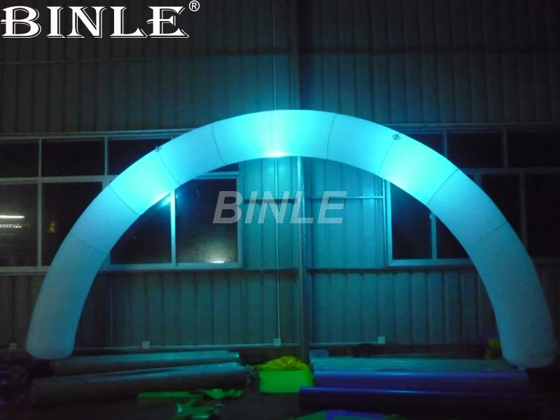 Hot Selling Glow Circulaire Opblaasbare Verlichting Boog Goedkope Opblaasbare Boog Opblaasbare Regenboog Boog Voor Outdoor Evenementen