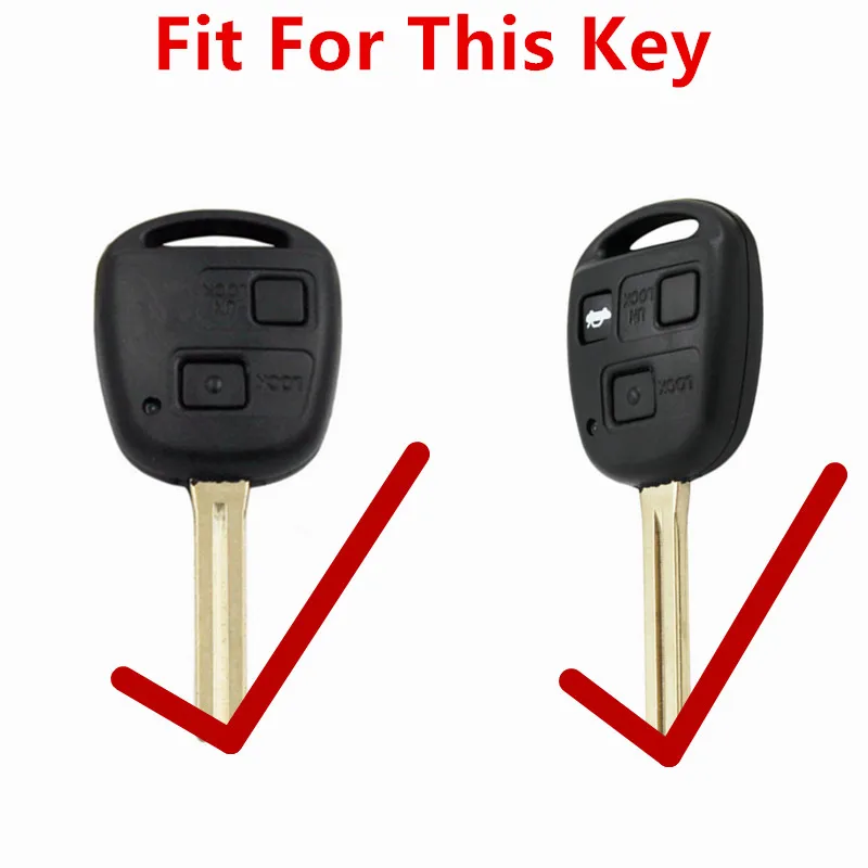 FLYBETTER Genuine Leather Remote Key Case Cover For Lexus IS200/RX330/GX470/ES300/Prado/Crown/Previa  L59