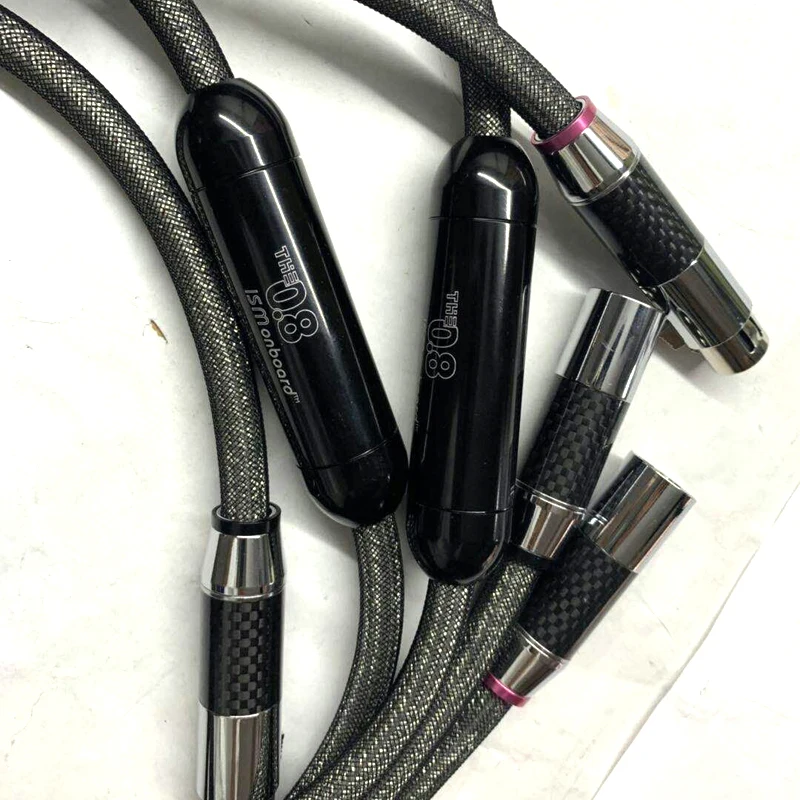 Hi-Fi аудио CD DVD-плеер Усилитель динамик ISM балансовый соединительный кабель 0,8 XLR с посеребренным разъемом из углеродного волокна