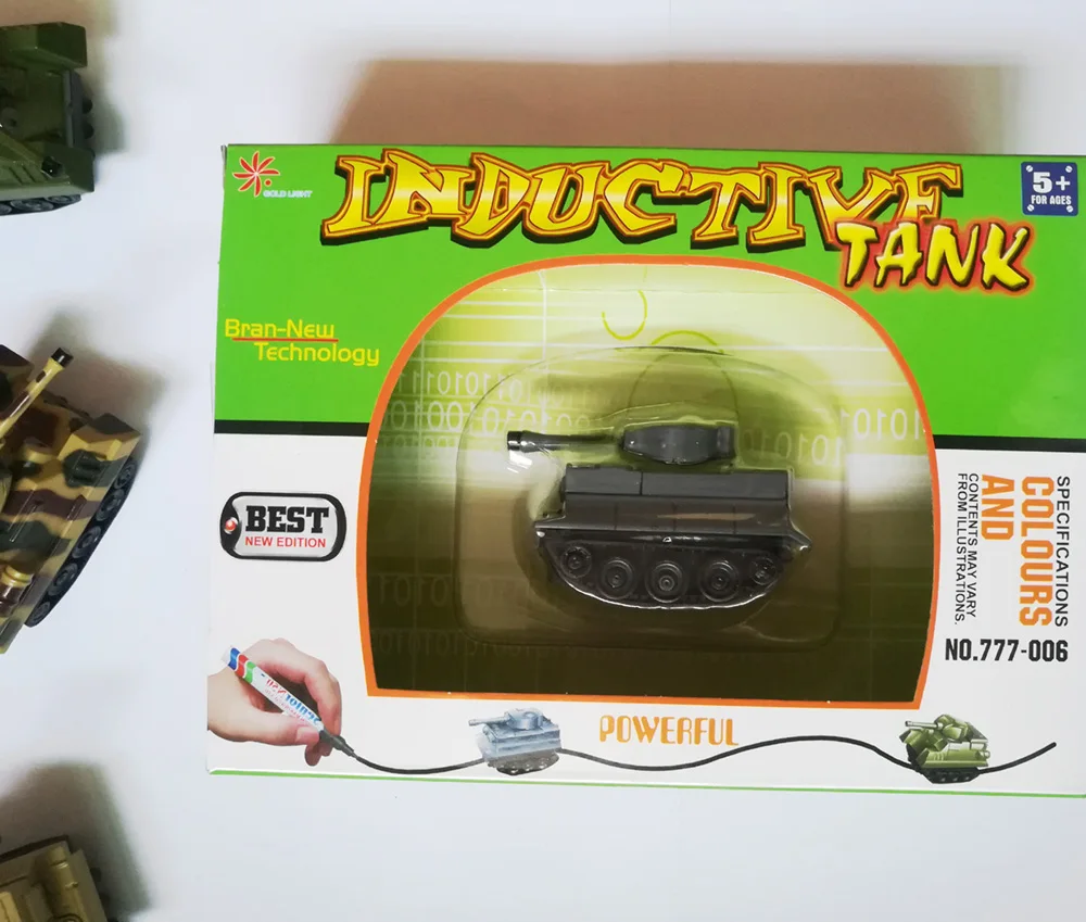 Ligne suivant réservoir Induction jouets éducatifs inductifs camion-citerne Machine suiveur bricolage véhicule moulé sous pression