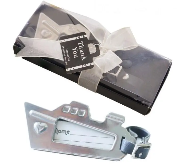 100pcs/Lot+Destination Love Cruise Ship Luggage Tag Chrome Baggage Tag Travel Claim Tags Wedding Favors+FREE SHIPPING SN139