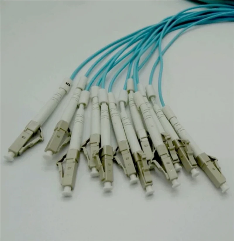 Imagem -04 - Núcleos com Velas de Distribuição de 30m Tamanhos de 10 Lc-lc Om3 mm Aqua Ftth 2.0 mm lc sc fc Fibra Óptica Jumper Elink 12