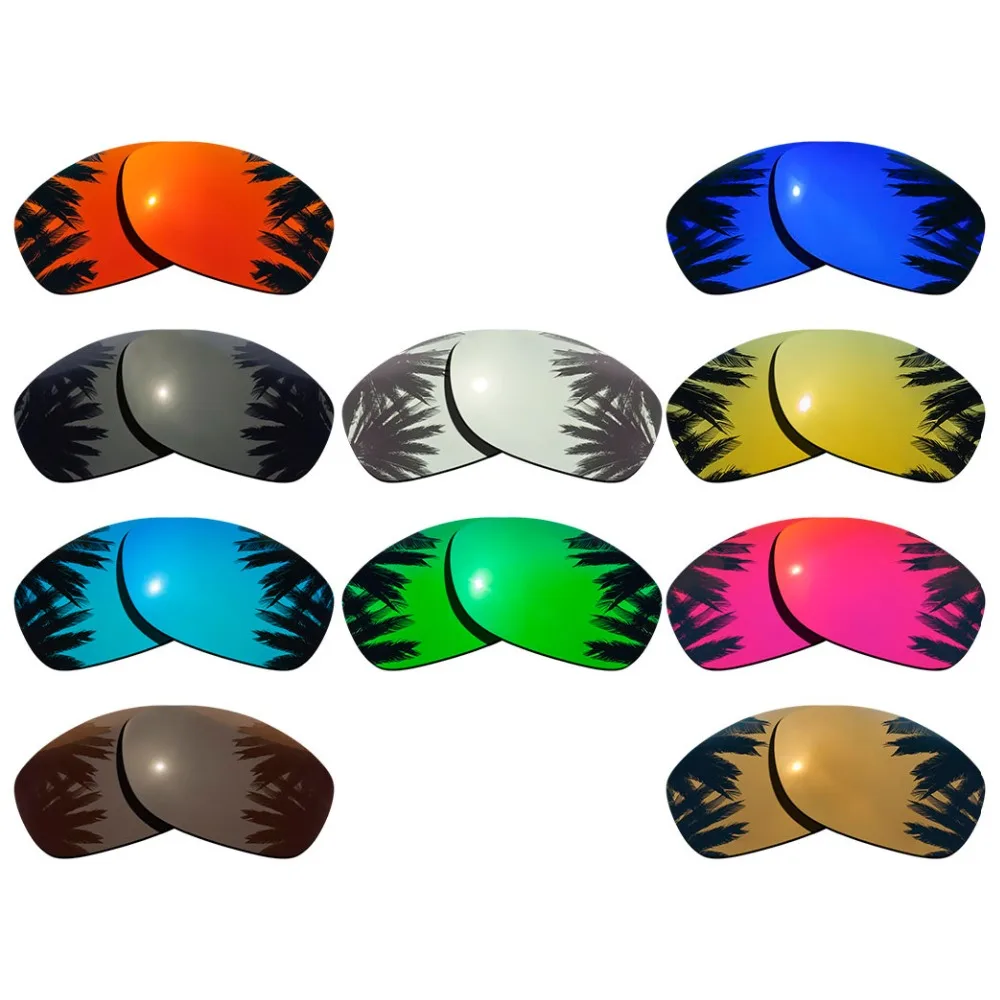 

Polarized Mirrored Coating Replacement Lenses for-Oakley Pit Bull Frame Multi-Colors