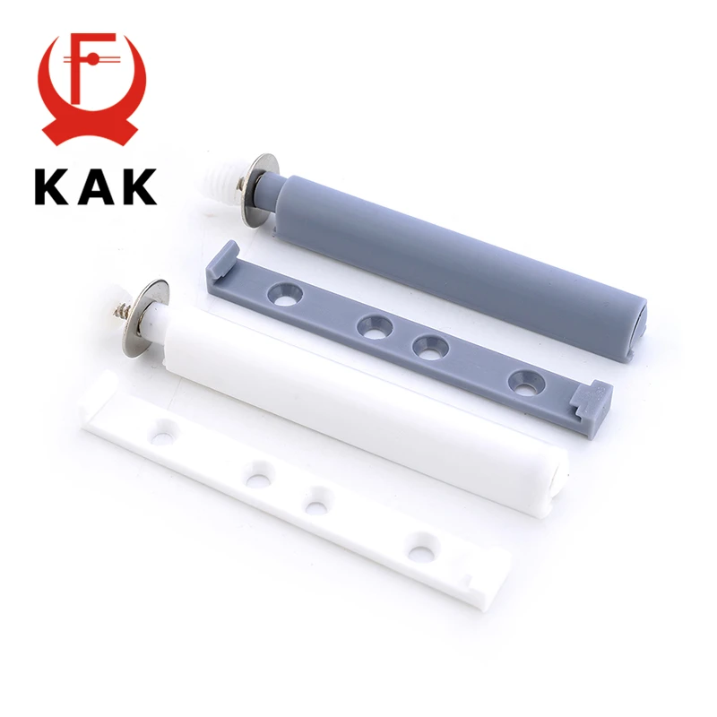 KAK 4 Pieces Gray White Kitchen Cabinet Door Stop Drawer Soft Quiet Closer Push To Open System Damper Buffers With Screws