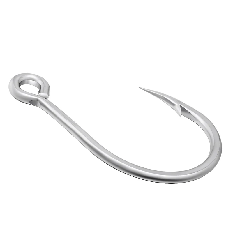 Original Mustad Fishing Hooks 10121 High Carbon Steel Barbed Hook Jigbait Lure Hook Sea Fishing Single Hook Snakehead Fish Pesca