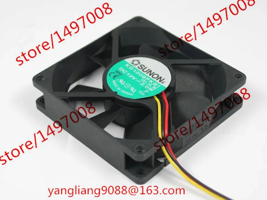 SUNON KD1208PKB1 (2).H.M DC 12V 2.0W 80x80x20mm Server Cooling Fan